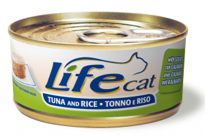 LIFE CAT TUNA, RICE & SQUIDS - konservi kaķiem 6 x 170g